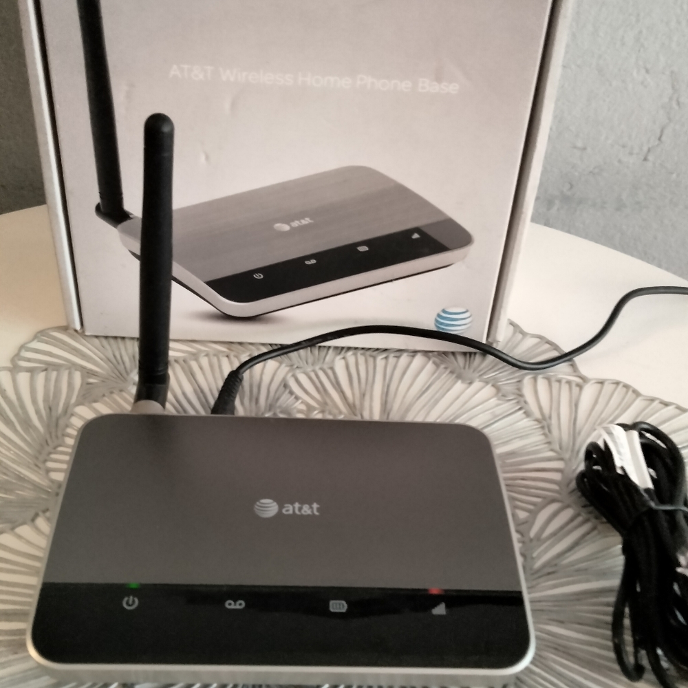 AT&T Wireless Home Phone Base Station ZTE WF720 Unit + Battery - TESTED